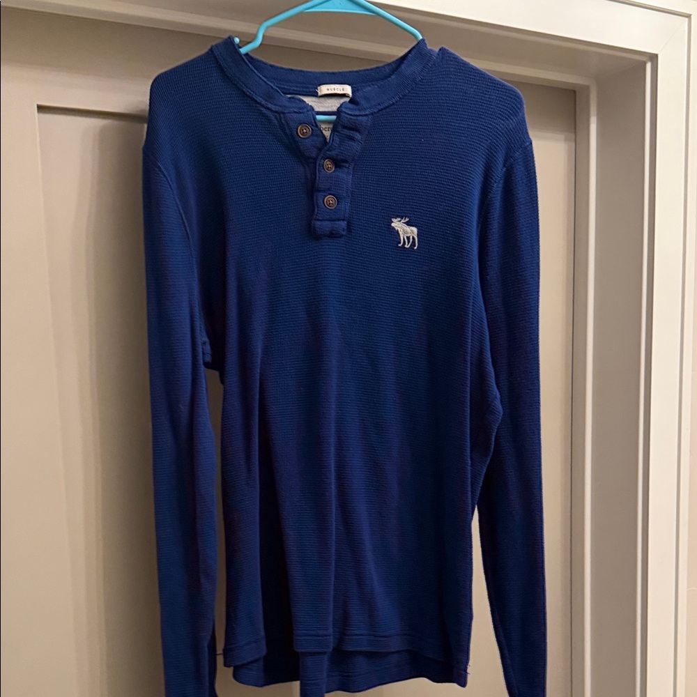 Abercrombie & Fitch Navy Striped Shirt